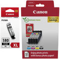5 Canon Druckerpatronen Tinte PGI-580 XL PGBK / CLI-581 BK / C / M / Y