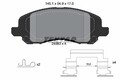 TEXTAR Bremsbelagsatz, Scheibenbremse 2458301 für CHRYSLER DODGE JEEP