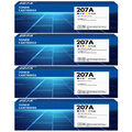 4 Mit Chip Toner für HP 207A W2210A Color LaserJet Pro MFP M283fdw M282nw M255dw