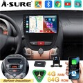 DAB+ 4+64G Android 15 Autoradio Carplay FM Navi Kam für Citroen C1 Toyota Aygo I