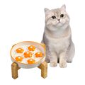 Anti Schling Napf Katzen Erhöht - Antischlingnapf Katze aus Keramik mit rutsc...