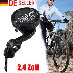 Kabellos Funk LCD Fahrradcomputer Tachometer Kilometerzähler Wasserdicht DHL