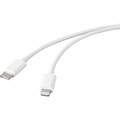 Renkforce USB-Kabel USB 2.0 USB-C® Stecker, Apple Lightning Stecker 1.00 m Weiß