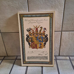 vintage Stuttgarter Wappen Bild-Druck hinter Plexiglas
