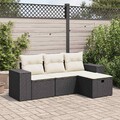 Gartenmöbel Sofa Garnitur Lounge Sitzgruppe Gartenset 4-tlg. Poly Rattan vidaXL