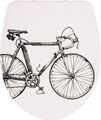 Toilettensitz aus Duroplast Klobrille WC-Sitz Klodeckel Absenkautomatik Bicycle