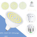 LED-Lampen 3W 5W 7W MR16 GU10 E27 2835 SMD-Strahler 220V 24V Hochleistungslampe