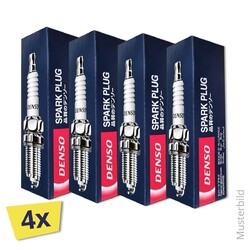 4x DENSO Zündkerze VW GOLF VI (5K1)  1.4 TSI (2008 - 2012) PKJ20CR8 (Set)