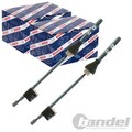 2x BOSCH HANDBREMSSEILE passend für FORD FIESTA FOCUS FUSION MAZDA 2