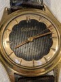 'EXQUISIT 17 JEWELS Herrenuhr, Lederarmband, Schockproof, Vintage 