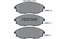 TEXTAR Bremsbelagsatz, Scheibenbremse 2486401 für CHEVROLET