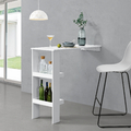 Bartisch Bartresen Stehtisch Theke Regal Tisch Wandtisch Wandmontage Weiß