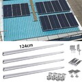 Flachdach Photovoltaik Montage PV Modul Befestigung Schiene Set Solar Halterung