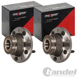 2X MAXGEAR RADLAGER-SATZ HINTEN PASSEND FÜR FORD TOURNEO TRANSIT LINKS+RECHTS
