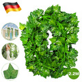 12x2.2m Efeugirlande Efeubusch Grünpflanze Künstliche Kunstpflanze Deko Hochzeit