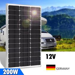 200W 12V Solarpanel Solarmodul Monokristallin Photovoltaik Solaranlage 200 Watt