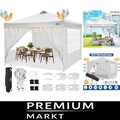 Outdoor Pavillon 3x3m  stabil faltbar UV Schutz Partyzelt für Garten Camping