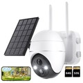 2K 5MP Überwachungskamera außen Akku Solar kabellos 360° PTZ Videoüberwachung