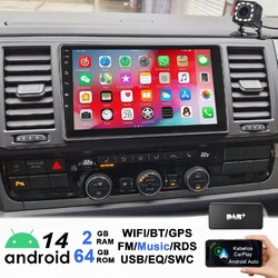 Für VW T6 Transporter Multivan DAB+ 2+64G Carplay Android 14 Autoradio GPS Navi