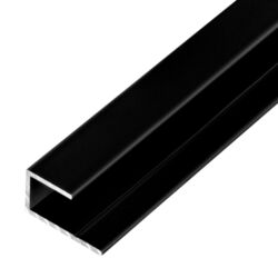Alu U-Profil Aluminium U-Schiene C-Profil Abschlussprofil SCHWARZ