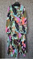 MARC CAIN KLEID-midi-soft Malachite-botanischer Print- N2/36/NEU/Etikett/ NP299€