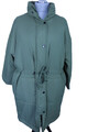 Sheego Damen Mantel Grün Jacke mit Kapuze Steppjacke Übergröße Übergang