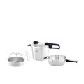 Fissler Vitavit Premium Set 6 L + 2,5L + Schnellkochtopf + Dämpfeinsatz