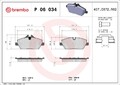 BREMBO Bremsbelagsatz, Scheibenbremse P 06 034 für MINI BMW