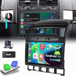 DAB+ Für VW Touareg 7L 2002-2009 Autoradio GPS Navi 2+64G Android 14 Carplay KAM