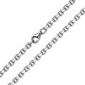 MATERIA Herren Gliederkette 925 Silber Ankerkette 2,9mm diamantiert massiv