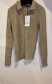 ZARA POLO-T-SHIRT MIT STRUKTURMUSTER - S