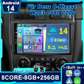 Für Mercedes Benz C/CLK KLASSE W203 CarPlay Android14 Autoradio GPS Navi CarPlay