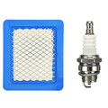 Luftfilter + Zündkerze Set für Rasenmäher mit Briggs & Stratton Quantum Motor
