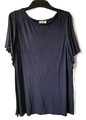 Triangle by S. Oliver Bluse Shirt Kurzarm Gr. 46 marineblau