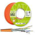 CAT 7 Verlegekabel 100m AWG Gigabit Netzwerkkabel KUPFER LAN 1000Mhz S/FTP KAT7