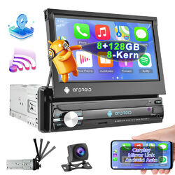 8-Kern 8+128GB Universal 1DIN Autoradio Android 13 GPS Navi WiFi 4G CarPlay DSP