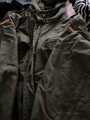 Herren Winter Fleece gefütterte Jacke warm lässig taktischer Mantel mit Kapuze