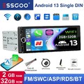 Android 13 Autoradio 2+32G 6.86" Single-DIN GPS Wireless CarPlay Android Auto BT