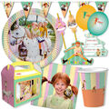 PIPPI LANGSTRUMPF - Geschirr Deko Kindergeburtstag Geburtstag Kinder Party Set