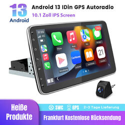 360° Drehbar Android13 Bildschirm Carplay DAB 1DIN Autoradio GPS Navi WIFI SWC