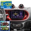 Android 14 Autoradio 6G+128G Navi GPS 4G LTE für Mercedes Benz Smart Fortwo 453