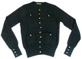 Pullover For Friends Only Strickjacke Damen Schwarz gr. S 100 % Kaschmir Taschen