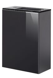 Gäste WC Set SBC 2-tlg 45cm Anthrazit Badmöbel Badezimmerschrank Fackelmann KARA
