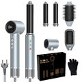 Föhnbürste Air Styler Haartrockner Warmluftbürste Set Haarstyler Lockenstab 5in1