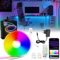 2-10M Neon LED Streifen Deko Strips RGBIC Flex Schlauch Strip APP 3535 Diffus