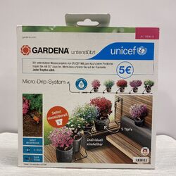 GARDENA Micro-Drip-System Pflanztöpfe S Start Set für 5 Pflanzen Balkon 13000-51
