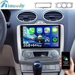 2+64G Android 15 Apple Carplay Autoradio GPS Für Ford Focus II MK2 MK3 2004-2011