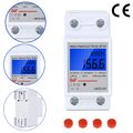 LCD Wechselstromzähler Stromzähler Geeicht Für DIN Hutschiene 5 (80)A 230V AC