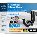 ANHÄNGERKUPPLUNG für Seat Leon Sportstourer ab 20 starr BRINK +13pol E-Satz ABE