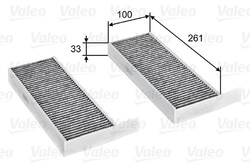 Innenraumfilter VALEO PROTECT 715805 Aktivkohlefilter für SW 308 PEUGEOT OPEL 2